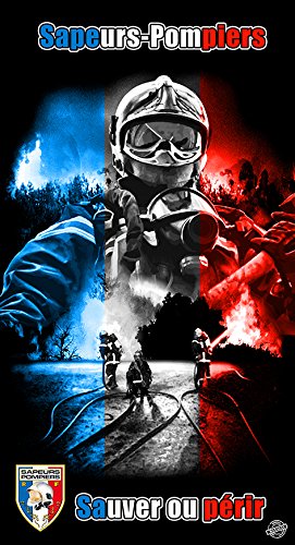 Textil Tarrago Serviette De Plage Pompiers 90 X 170 Cm 100