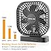 OPOLAR AA Battery Operated Desk Fan with Timer, 3 Speeds, Adjustable Head - USB or AA Battery Powered, Perfect for Study Room, Office, Hurricanes, and Bedroom