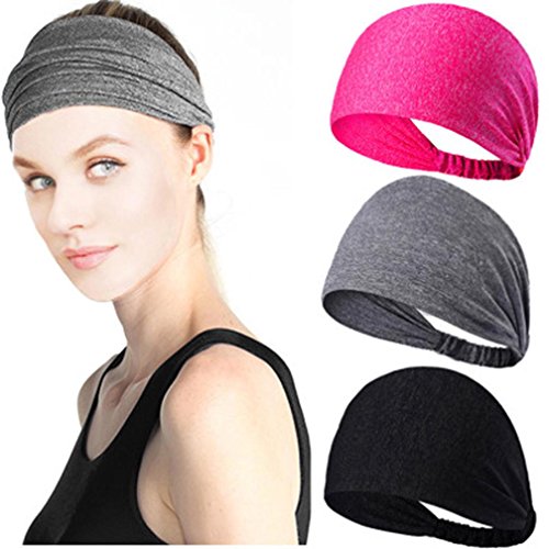 image for ErYao Women Cotton Knotted Turban Head Warp Hair Band Wide Elastic Hea