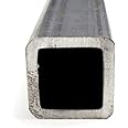 OnlineMetals A500/A513 Carbon Steel Square Tubing, Hot Rolled, ASTM A-36, 4" Height, 3/16" Wall, 36" Length