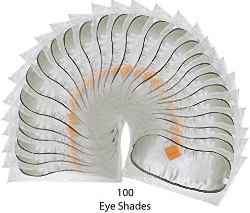 In Flight Mind Sleeping Eye Mask and Earplug Set for Travel, 100 Pack, Chrome