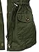 LE3NO Womens Utilitarian Green Anorak Vest