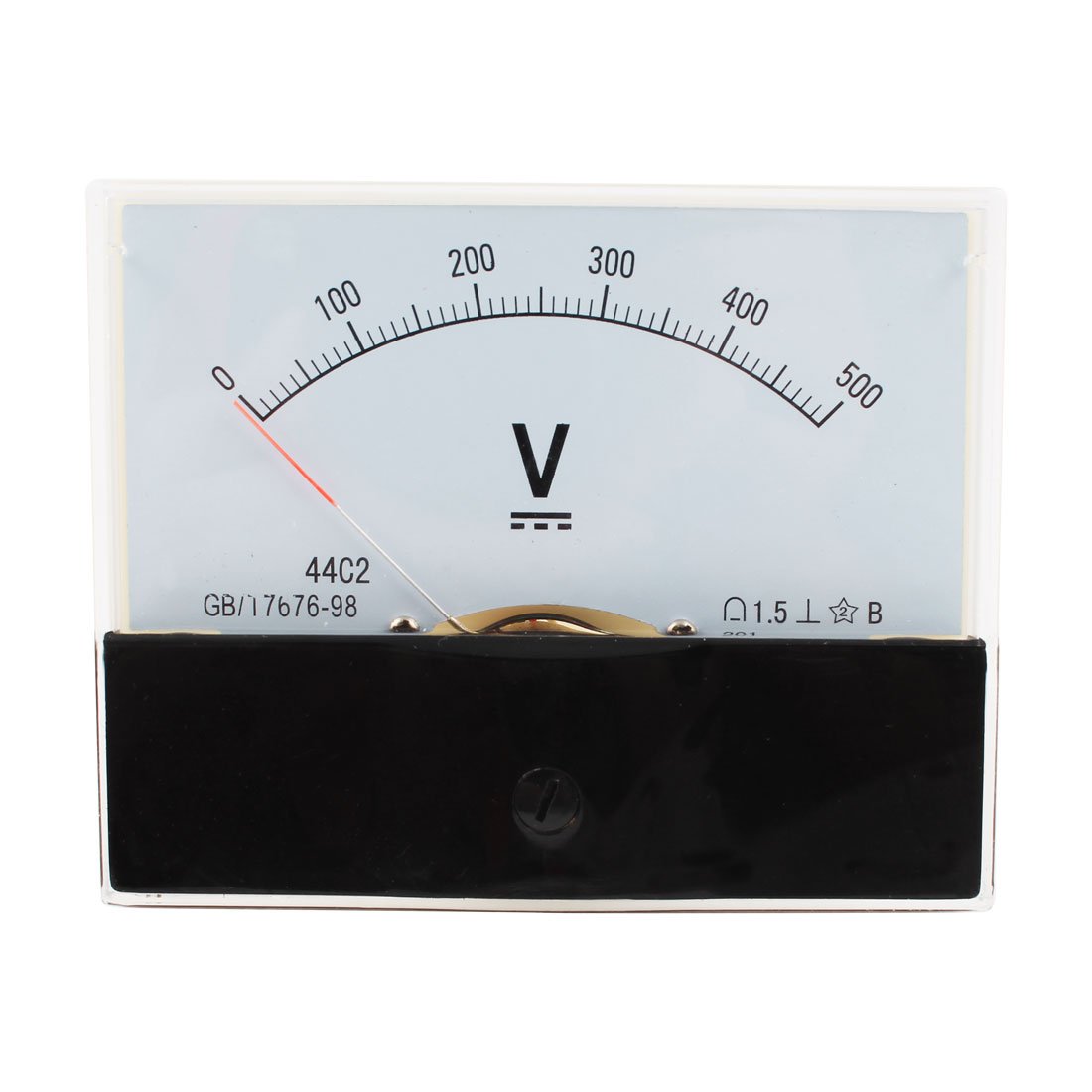 Sourcingmap Class 1.5 DC 0-500V Analog Voltmeter Gauge Panel Volt Meter 44C2