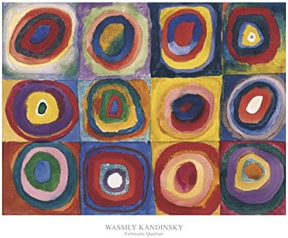 Farbstudie Quadrate by Wassily Kandinsky Painting Print