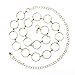 Pomeat Metal Chain Belt Circle Round O Ring Chain Belt Waist Belt for Womens - Gold