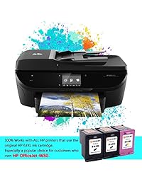 Novajet   Cartucho de tinta remanufacturado para HP 63XL 63 XL compatible con Envy 4520 4512 4516 Officeje 3830 3833 4655 Deskjet 1112 2130 3630 3633 3634 High Yield (1 negro, 1 tri color)