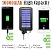 Solar Charger, Frolk Solar Power Bank 10000mAh. Waterproof Portable External Cell Phone Dual USB Battery Charger with Solar Panel,Dual LED Light,Compass for iPhone, iPad, Android Cell Phones