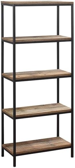 Birlea Urban 5 Tier Bookcase, Wood, Rustic, 30 x 60 x 144 cm