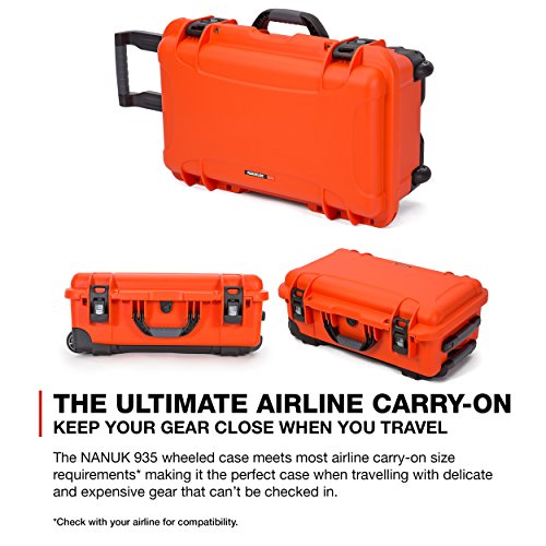 Nanuk 935 Waterproof Carryon Hard Case with Lid Organizer and Foam