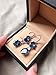 Caperci Sterling Silver Oval Ocean Blue Sapphire Triple Drop Earrings for Women