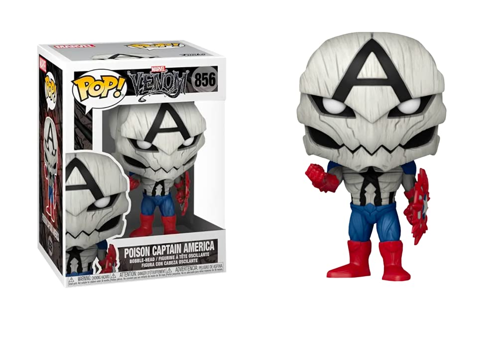 Funko Pop Marvel Venom Poison Captain America #856 - Special Edition - Funko Vinyl Figure