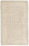 Pinzon Luxury Reversible Cotton Bath Mat - 30 x 50 inch, Ivory