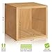 WAY BASICS Cube Storage - Closet Organizer Stackable Cubby Shelf (Tool-free Assembly)