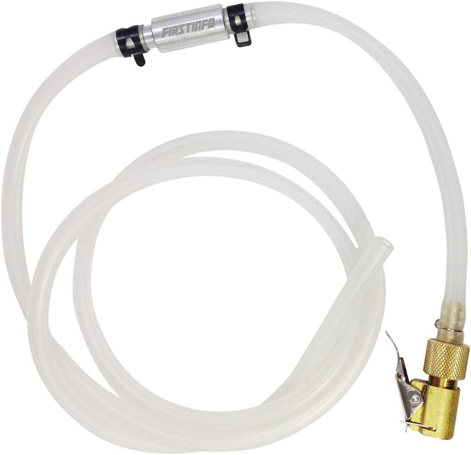 FIRSTINFO Made in Taiwan Lockable Brake Fluid Bleeder Hose with Non