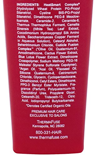 Thermafuse f450 One Pass Hot Iron Activated Smoothing Creme (3 oz) Smooths & Straightens Hair w/Thermal Heat Styling, Flat Iron and Blow Drying. Conditions, Moisturizes, Protects Damaged Hair