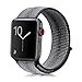 Winmy Sport Loop Band Compatible For Apple Watch Bands 42mm 44mm, Lightweight Breathable Woven Nylon Replacement Strap for iWatch Series 4 3 2 1, Sport, Edition - Black Stripe