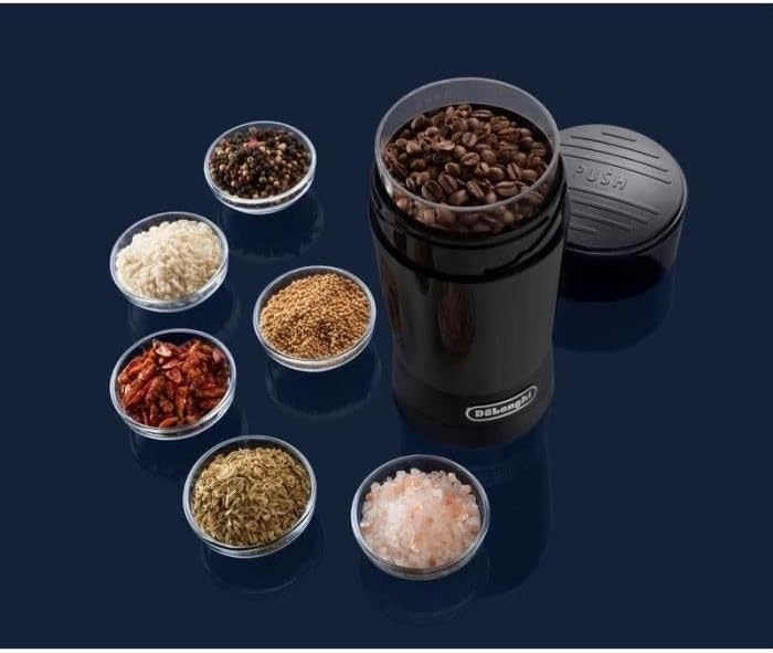 KG200 - Macinacaffè Elettrico con Lame in Acciaio Inox Nero