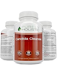 Candida Cleanse 120 Cápsulas veganas con hierbas, antihongos, enzimas y probiótico