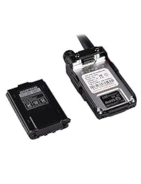 Baofeng UV 5R Radio de dos vías de doble correa jamón Walkie Talkie de mano UHF VHF 136   174 400   480 MHz 128 canales (negro)