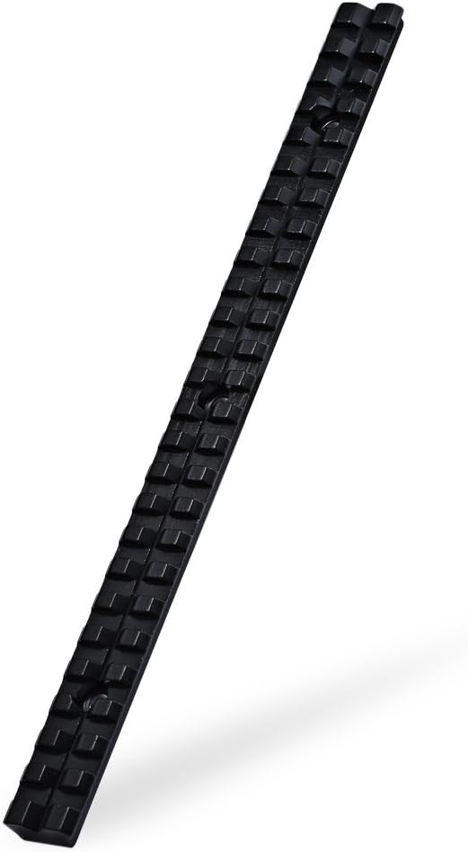 LIUYUNE,Rail Mount Set Long Picatinny 25 Grooves Scope(color:BLACK)