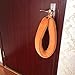 fowong Under Door Draft Stopper, 36 inch Long Door Seal Gap Blocker Sound Reducer Door Sweep with Hook Tape, Light Orange