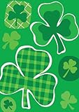 Toland Home Garden Lucky Clovers 28 x 40-Inch Decorative USA-Produced House Flag