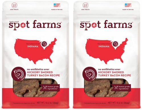 Spot Farms No Antibiotics Ever Hickory Smoked Turkey Bacon Recipe 25oz (2 x 12.5oz)