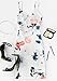 Floerns Women's Floral Bodycon Sleeveless Spaghetti Strap Sexy Club Pencil Dress White M