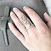 SUNDAY ROSE Sundayrose 925 Silver Olive Leaves Branch Tree Vine Adjustable Ring