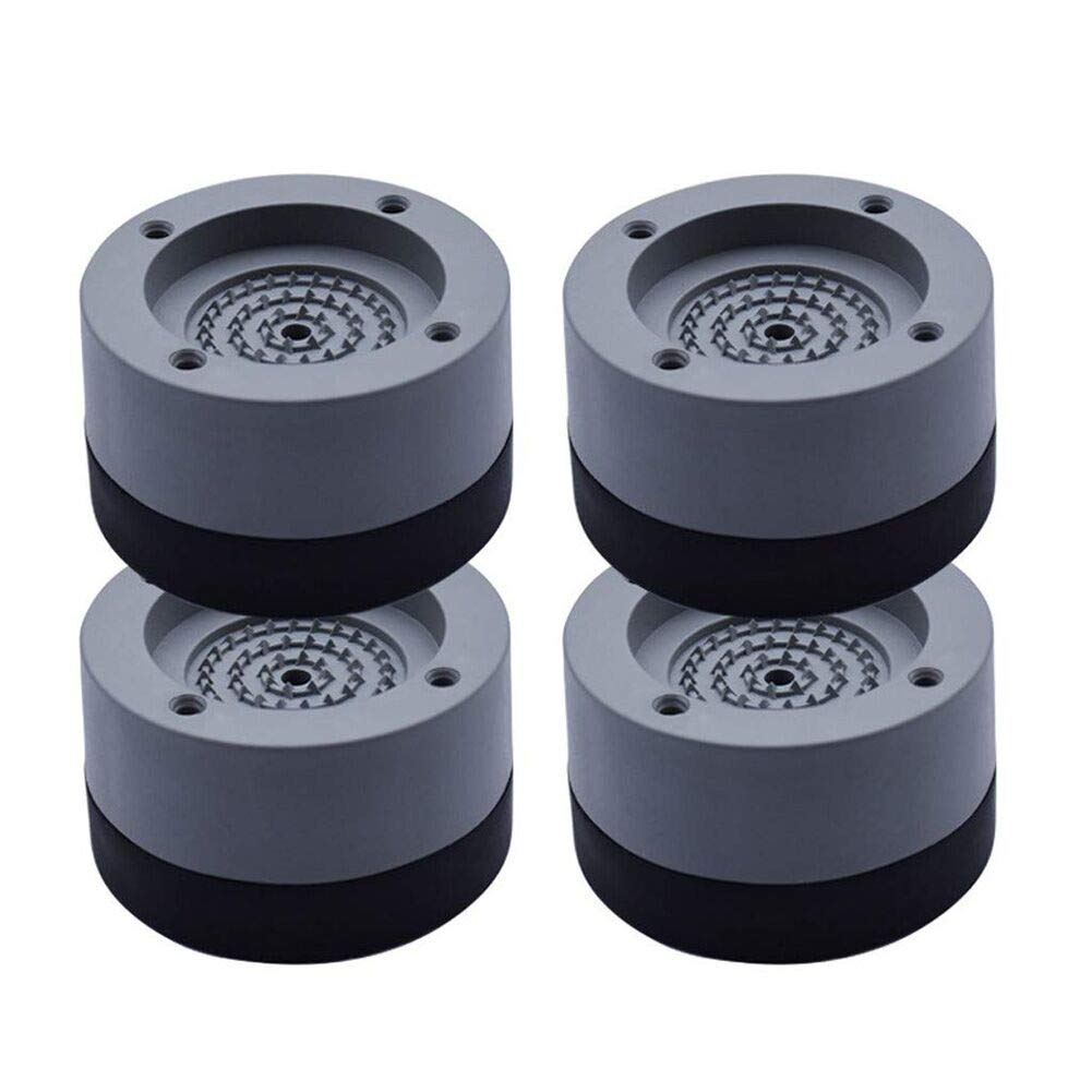Queta Vibration Damper for Washing Machine and Dryer 4 cm Pack of 4 grey