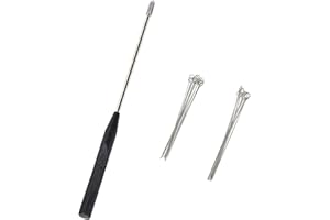 Inoculation Loop, Reusable Inoculation Rod with 20pcs Nichrome Needle Tips for Bacterial Tissue Culture