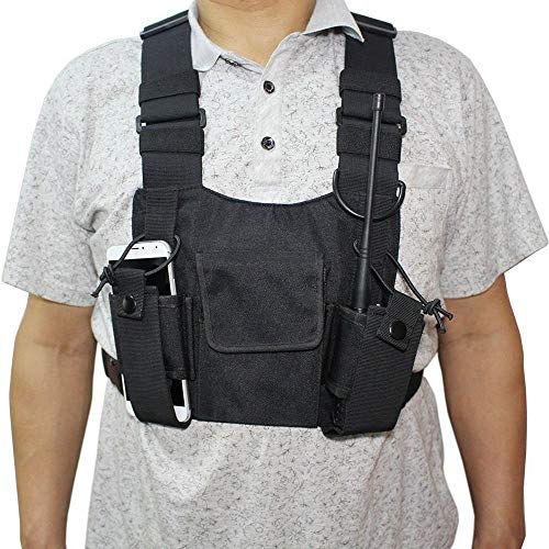 TEEPAO Shooting Vest, Safety Vest Women Men Training Vest Adjustable Lightweight Shooting Hunting Outdoor Security Vests - Thumbnail 5