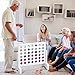 Etna Giant Wooden 4 in a Row Board Game Set - 4 Connect Fun Family Game for Backyard, Lawn, Game Room, Indoor/ Outdoor Parties. Includes Portable Carrying Bag (23.5 Wide 19.75 High)