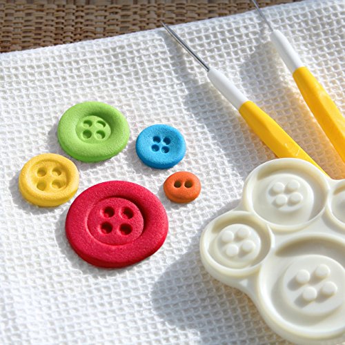 JEM Cutters 1102EP016 Pop It - Buttons Decorative Cupcake Topper, White - Thumbnail 4