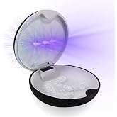 UVC Retainer Case, TARE Case, Compatible with Invisalign, Mouth Guard Case, Dental Braces Case Slim Battery Powered, Aligner (Black)