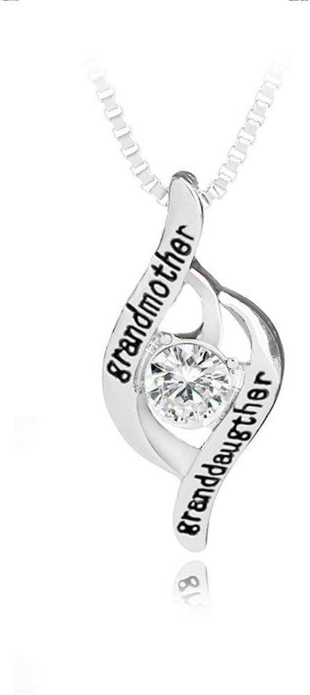 “Grandmother & Granddaughter” Pendant Necklace - Personalized Jewelry Gift - Makes The Perfect Family Gift