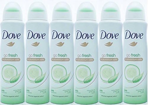 DOVE ANTIPERSPIRANT DEODORANT CUCUMBER & GREEN TEA WOMEN 150ML - PACK OF 6
