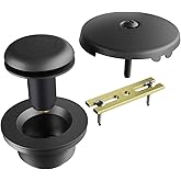 PROFLO PF622 Alcove Tub Pop-Up Drain & Overflow Cover - Matte Black