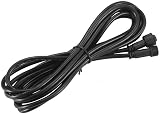 GEYUEYA Home 3 Pin Extension Cable for Decking Lights 1M 2700K-6500K IP67