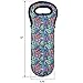 Wine Tote Carrier Bag/Purse For Champagne, Wine, Water Bottles (Paisley Designs)