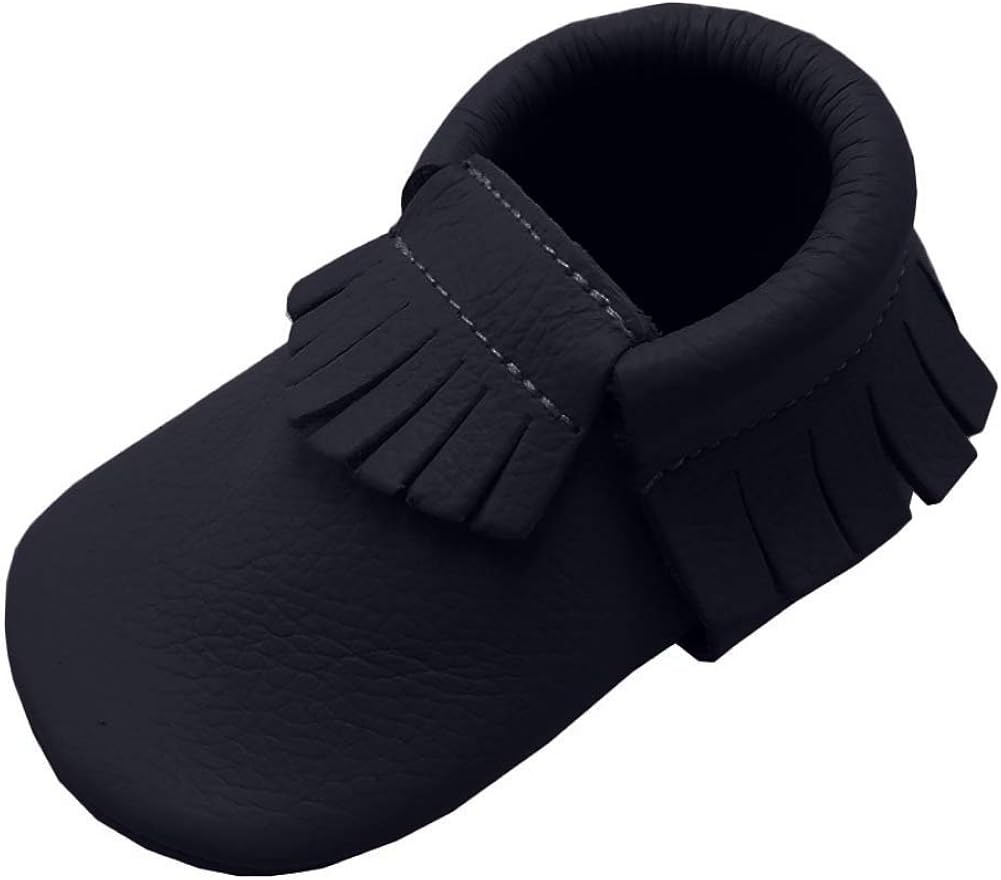 Yihakids Baby Moccasins Genuine Leather Infant Toddler Moccsin with Soft Sole.