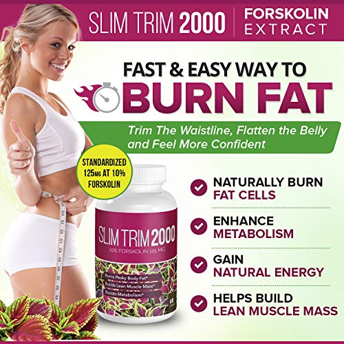 image for Slim Trim 2000 Slim Trim Weight Loss Supplement (Forskolin - Pure Cole