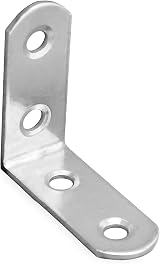 QWORK Stainless Steel L Brackets Corner Brace Set 28pcs Furniture Fixation view 5