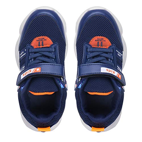Vivay Boys Lightweight Sneakers Breathable Running Shoes Walking Shoes Fashion Sneakers for Boys Size 12 Blue - Thumbnail 6
