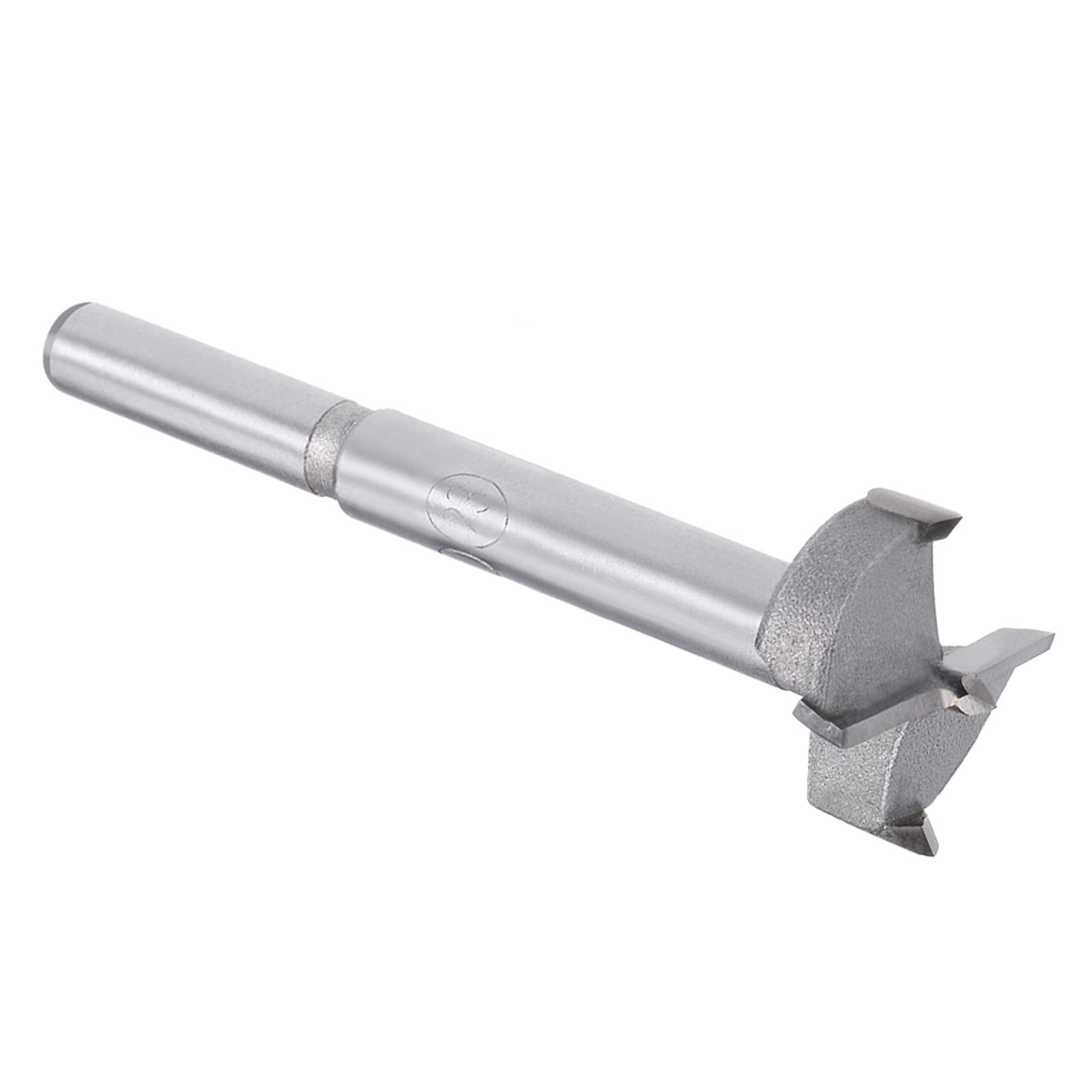 Kozelo Forstner Drill Bit - [23mm] Tungsten Carbide Auger Opener for Wood Furniture Hinge Woodworking Use, Round Shank, Gray