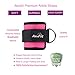 AbraFit Ankle Straps - for Cable Machines, Ab, Leg & Glute Exercises, Improved Wider and Longer, Durable &Lightweight, Free Carry Bag Included, (Pink,Pair)