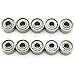3x8x4 mm Miniature Steel Bearing Skateboard Deep Groove Ball Bearings Pack of 10