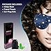 Sleep Mask for Woman & Man KAMOSSA Star Cute Contoured 3D Eye Mask Eye Cover for Sleeping, Total Darkness Sleeping Mask Free Earplugs & Carry Bag