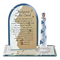 Glass Baron Footprints in the Sand Figurine