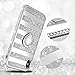 Maxdara Case for iPhone Xs/iPhone X Glitter Case Striped Ring Holder Kickstand Grip Bling Sparkle Diamond Rhinestone Protective Bumper Luxury Pretty Fashion Girls Women Case X/XS 5.8 inch (Silver)
